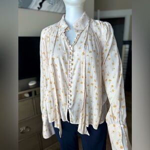 Free People Boho Flower Long Sleeve